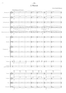 Partition , Marsch (pages 22-29), 6 Miniaturen für Kammerorchester