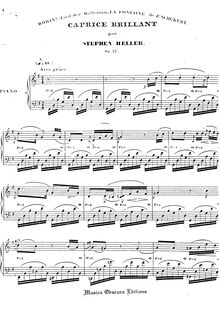 Partition complète, Caprice Brillant, Op.55, "La Fontaine" de F. Schubert - Caprice Brillant