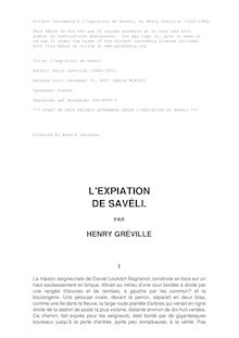 L expiation de Saveli par Henry Gréville
