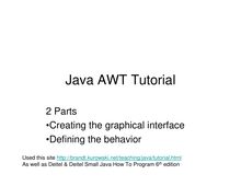 Java AWT Tutorial