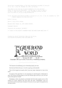 The Great Round World and What Is Going On In It, Vol. 1, No. 60, December 30, 1897 - A Weekly Magazine for Boys and Girls