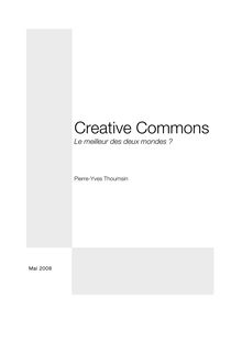 Creative Commons : le meilleur des deux mondes