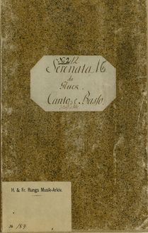 Partition voix et Basso Continuo score, La contesa de  numi, Gluck, Christoph Willibald
