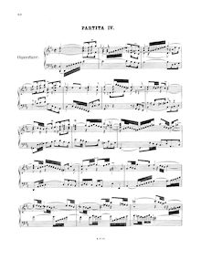 Partition No.4 en D major, BWV 828, 6 partitas, Clavier-Übung I