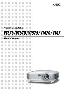 Notice Projecteur NEC  VT470