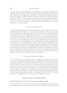 PUBLICATIONS FRANÇAISES bibliographie 920