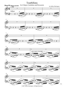 Partition harpe 3, Tourbillons, Harrington, Jeffrey Michael