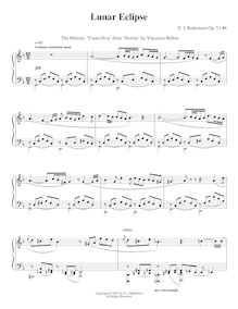 Partition , Lunar Eclipse, 9 Piano pièces, Op.51, Robertson, Ernest John