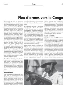 Diesen Artikel als PDF ansehen. - Flux d armes vers le Congo