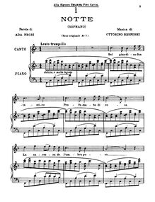 Partition complète (F major), 6 Liriche, Series 2, Respighi, Ottorino