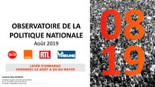 VORANGE - Rapport de résultats - BVA Orange La Tribune RTL - Baromètre politique Vague 126 - Août 2019