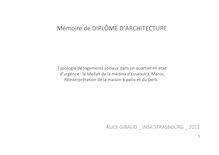 Mémoire de DIPLÔME D ARCHITECTURE