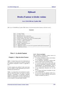 Djibouti - Droits d'auteur