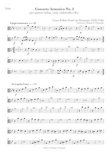 Partition altos, Concerto armonico No.2 en B-flat major, Bb major