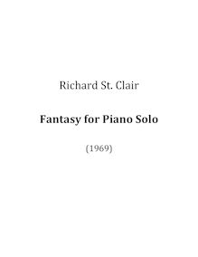 Partition complète, Fantasy pour Piano Solo, St. Clair, Richard