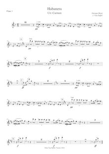 Partition flûte 1, 2; hautbois 1/2; basson 1/2, Carmen, Opéra-comique en quatre actes