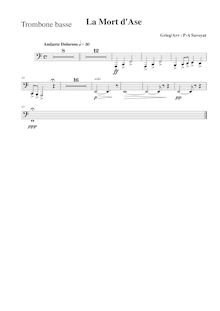 Partition basse Trombone, Peer Gynt  No.1, Op.46, Grieg, Edvard