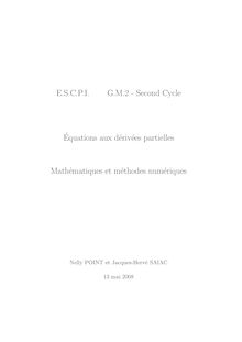 cours - ESCPIGM2 - Second Cycle ´Equations aux dérivées partielles  ...