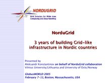 NorduGrid Tutorial. First steps.