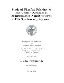Study of ultrafast polarization and carrier dynamics in semiconductor nanostructures [Elektronische Ressource] : a THz spectroscopy approach / vorgelegt von Dmitry Turchinovich