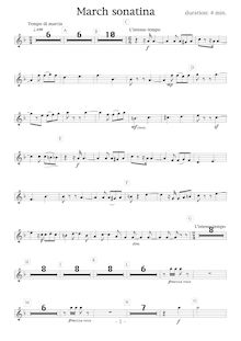 Partition hautbois, March Sonatina, Bb, Shigeta, Takuya