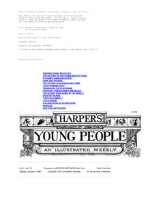 Harper s Young People, January 6, 1880 - An Illustrated Weekly