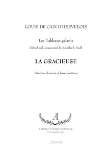 Partition complète et , partie, La gracieuse, Caix d Hervelois, Louis de