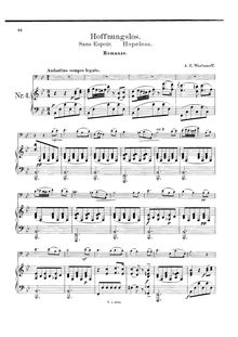 Partition de piano, chansons et Romances, Романсы и песни, полное собрание par Aleksandr Varlamov