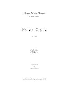 Partition , Prélude, Pièces d orgue, Livre d orgue, Dornel, Antoine par Antoine Dornel