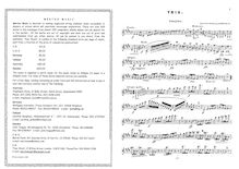 Partition complète et parties, Piano Trio, Op.22, E major