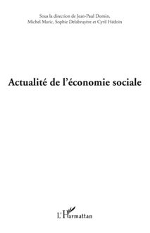 ACTUALITE DE L ECONOMIE SOCIALE