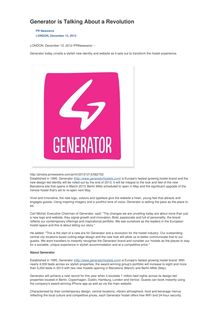 Generator is Talking About a Revolution