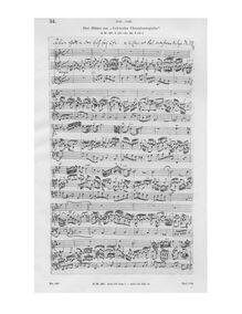 Partition Autograph of three pages, choral préludes, Choräle von verschiedener Art ; The Great Eighteen