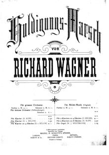 Partition complète, Huldigungsmarsch, WWV97, Wagner, Richard par Richard Wagner