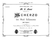 Partition complète, Scherzo en sol minore, Bossi, Marco Enrico