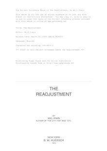 The Readjustment