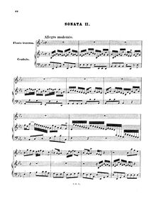 Partition complète, flûte Sonata, E♭ major, Bach, Johann Sebastian par Johann Sebastian Bach