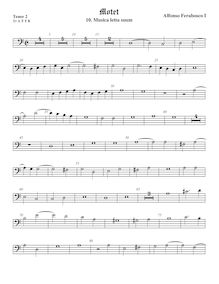 Partition ténor viole de gambe 3, basse clef, Motets, Ferrabosco Sr., Alfonso