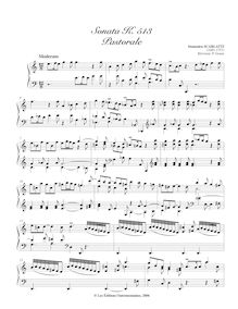 Partition Sonata, K.513, 55 clavier sonates, Keyboard, Scarlatti, Domenico
