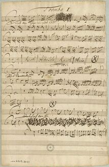 Partition trompettes et Percussion, Singet dem Herrn, TWV 1:1748