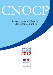 Conseil de normalisation des comptes publics - Rapport d'activité 2012