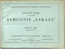 Partition complète, Asrael, Symfonie pro velký orchestr, Asrael, Symphony for Large Orchestra