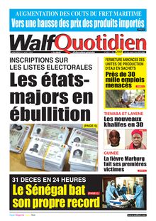 Walf Quotidien n°8813 - du Mercredi 11 août 2021