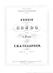 Partition complète, Adagio et Rondo, Op.10, Tellefsen, Thomas Dyke Acland