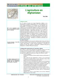 PDF - 120.8 ko - Agriculture en Afghanistan