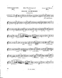 Partition de violon, Schwanengesang, Swan Song / Letztes Werk par Franz Schubert