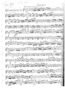 Partition , quatuor en D major, G.233 (Op.52/2), 4 corde quatuors, G.232-235 (Op.52)