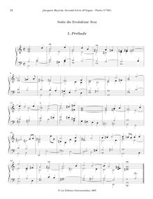 Partition , Prélude, Oeuvres complètes d orgue, Boyvin, Jacques par Jacques Boyvin