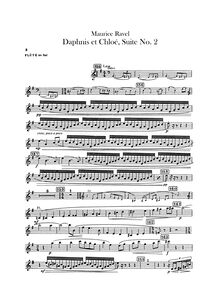 Partition Alto flûte, Daphnis et Chloé  No.2, Fragments symphoniques II