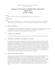 Audit Minutes 06-05-06